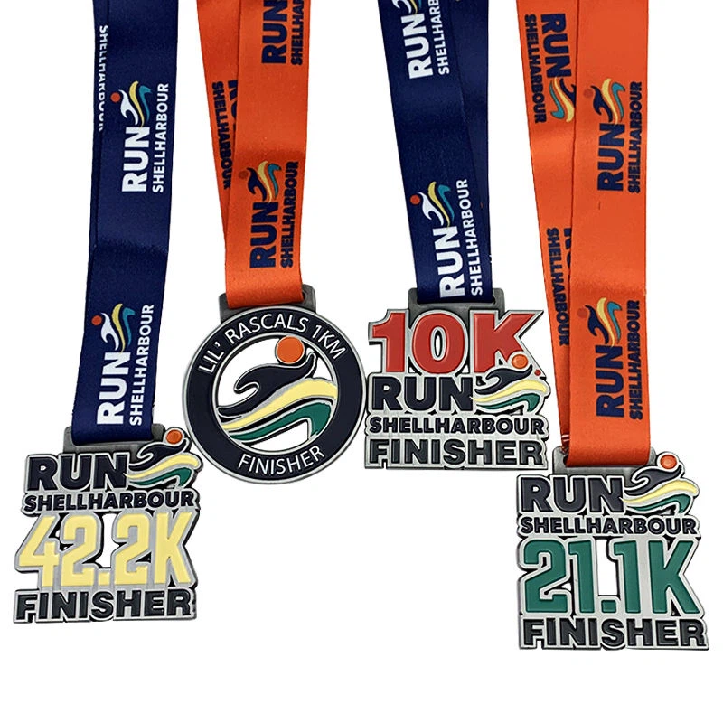 Marathon Running Finisher aangepast medailleontwerp