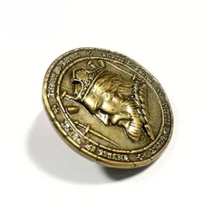 Geen minimale metalen gouden uitdaging-souvenirmunt
